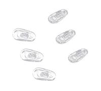 Giwnhvx Lot de 75 paires de plaquettes de nez ovales en silicone