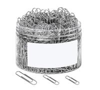 Giwnhvx Lot de 760 trombones de tailles assorties, argent, grand 5 cm, moyen 3,3 cm et petit 2,8 cm, facile à installer et à utiliser