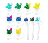 Giwnhvx Lot de 8 capuchons en silicone réutilisables pour pipette colorée et anti-poussière pour plantes mignonnes