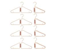 Giwnhvx Lot de 8 cintres pliables, en plastique, portables, pliables (abricot)