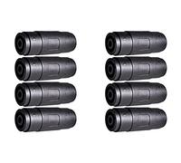 Giwnhvx Lot de 8 connecteurs droits pour haut-parleur/ampli Speakon femelle vers femelle