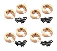 Giwnhvx Lot de 8 contrepoids en laiton 110 g pour CR3.4 KHAMBA CR1.8 Yucatan RC Crawler Car Upgrade Parts