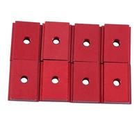 Giwnhvx Lot de 8 curseurs de rail M6 de type T 30/45 - Vis de fixation à rainure - Outil de travail du bois - Rouge - Facile à utiliser