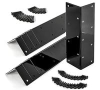 Giwnhvx Lot de 8 équerres d'angle en métal pour lit de jardin surélevé en acier rouille pour lit de 50,8 à 61 cm