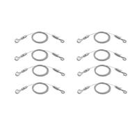 Giwnhvx Lot de 8 fils réglables pour accrocher des cadres lourds pour accrocher 50 livres, câble en acier inoxydable de 2 m x 1,5 mm