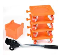 Giwnhvx Lot de 8 outils à roulettes pour moteurs lourds avec roues en mouvement pour meubles, capacité de charge 500 kg, durable A