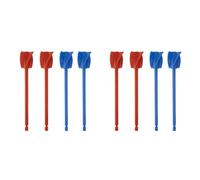 Giwnhvx Lot de 8 palettes mélangeuses en résine époxy pour un mélange puissant, mélangeur de peinture réutilisable, agitateur de peinture