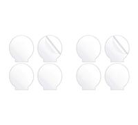 Giwnhvx Lot de 8 panneaux ronds en acrylique transparent épais (4 mm) pour base lumineuse LED, panneaux, projets de bricolage