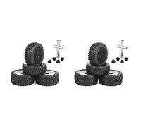 Giwnhvx Lot de 8 pneus de 85 mm pour voiture télécommandée 144001 124019 104001 - Pièces de mise à niveau 1/10 1/12 1/14 - Échelle hors route, 2