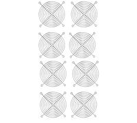 Giwnhvx Lot de 8 protège-doigts en métal pour grille de ventilateur DC 120 mm 12 cm Argenté