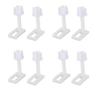 Giwnhvx Lot de 8 vis de fixation en plastique pour lunette de toilette - Type et taille : 5 - 4,4 x 2,4 cm