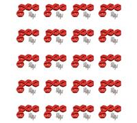 Giwnhvx Lot de 80 adaptateurs hexagonaux de moyeu de roue en alliage d'aluminium 12 mm pour 144001 1/14 RC pièces de rechange de voiture, rouge