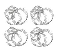 Giwnhvx Lot de 80 anneaux en métal pour capteur de rêves en acier pour macramé et autres projets de bricolage en 5 dimensions