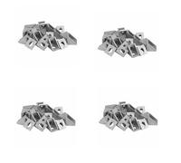 Giwnhvx Lot de 80 équerres d'angle 2020 en aluminium 20 x 20 L pour connecteur de fixation - Profil en aluminium industriel 2020