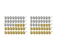 Giwnhvx Lot de 80 mini brosses métalliques en laiton et acier avec tige de 3 mm pour outils rotatifs électriques et polissage
