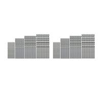 Giwnhvx Lot de 80 mini forets hélicoïdaux à tige droite de 0,5 mm à 2,0 mm