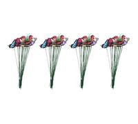 Giwnhvx Lot de 80 piquets de jardin en forme de papillons et 16 libellules décoratives pour cour et terrasse, 96 pièces au total