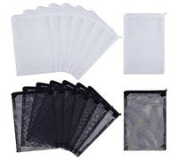 Giwnhvx Lot de 80 sacs filtrants en maille pour aquarium en nylon avec fermeture éclair (pour charbon particulaire), boules bio