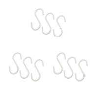Giwnhvx Lot de 9 crochets en plastique blanc en forme de S pour suspendre écharpes vêtements