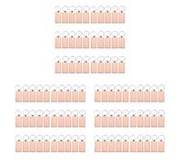 Giwnhvx Lot de 90 porte-clés rectangulaires vierges en bois pour faire soi-même des cadeaux