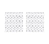 Giwnhvx Lot de 96 coussinets en gel de silicone souple pour tambour (transparent)