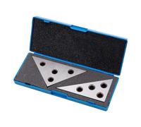 Giwnhvx Lot de plaques d'angle solides de 30 à 60 à 90 degrés et 45 à 45 à 90 degrés, bloc d'angle triangulaire en acier trempé avec angle de précision facile à utiliser