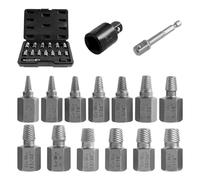 Giwnhvx Lot d'extracteurs pour 27 pièces, extracteur pour boulons épluchés, kit d'extracteurs pour boulons pour enlever les boulons rouillés cassés, broches et