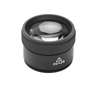 Giwnhvx Loupe de Pièce de Monnaie Portative 30X 36mm, Loupe de Montre pour Le Travail de Précision, Lentille Optique K9