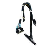Giwnhvx LP Slim SAS8654 8i vers NVMe U.2 SFF-8639 Câble adaptateur de disque dur LP8654 vers 8639 Mini 4P Connecteur d'alimentation SSD 40-50 cm