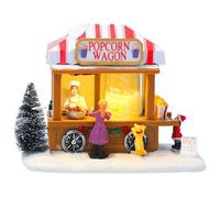 Giwnhvx Lumière de Nuit Musique Maison de Neige Décorations de Noël Décoration de seuil Cadeaux de Fête de Noël B