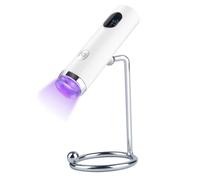 Giwnhvx Lumière UV avec Tampon Mini Lampe de Polymérisation des Ongles Portative avec Tampon en Silicone Sèche-Ongles à Durcissement pour Gel Vernis Colle Gel