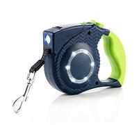 Giwnhvx Lumieres LED Nylon Marchant Laisse d'animal familier Laisse Retractable pour Chien