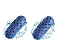 Giwnhvx Lunettes de natation bleu foncé, protection pour lunettes avec clip, trou de drainage, lunettes avec fermeture éclair