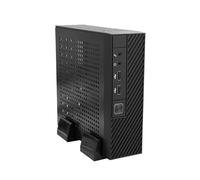 Giwnhvx M06 Mini boîtier de bureau Mini ITX Châssis PC polyvalent et efficace Boîtier de contrôle industriel avec pied Facile à installer Facile à utiliser