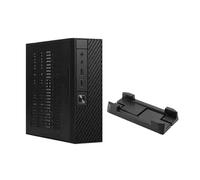 Giwnhvx M06 Mini boîtier de bureau Mini ITX Châssis PC polyvalent et efficace Boîtier de contrôle industriel avec pied télescopique facile à utiliser