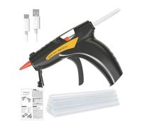 Giwnhvx Machine à colle thermofusible avec 50 bâtons de colle, rechargeable, outil de réparation manuelle
