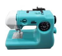 Giwnhvx Machine à coudre portable en plastique, rose/bleu/rouge, accessoires de couture pour la maison, bricolage domestique, mini machine à coudre électronique A