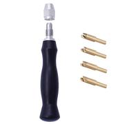 Giwnhvx Machine à sceller les bords en cuir avec 4 têtes en laiton remplaçables 1,5-2-2,5-3 mm Outil de bricolage