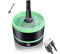 Giwnhvx Machine de nettoyage de pinceaux de maquillage électrique - Outil de nettoyage automatique pour toutes les tailles de pinceaux de maquillage - Facile à installer et à utiliser