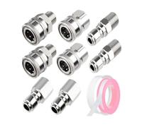 Giwnhvx Machine de nettoyage haute pression adaptable pour nettoyeur haute pression, kit adaptateur de filetage NPT en acier inoxydable 3/8"