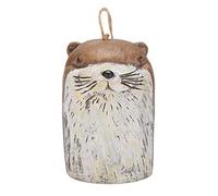 Giwnhvx Magnifique carillon éolien animaux rustiques, cadeau de décoration de jardin fait une main boho (C)