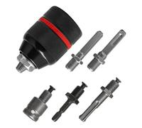 Giwnhvx Mandrin auto-serrant 1,5-13 mm 1/2-20UNF avec adaptateur SDS Plus, convertisseur de tige hexagonale 1/4, poignée hexagonale, clé à douille 1/2