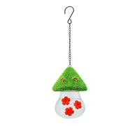 Giwnhvx Mangeoire à eau pour oiseaux à suspendre en plein air Tie-Dye Petite fleur Oiseau Bouteille d'arrosage Anti-fourmis Facile à installer