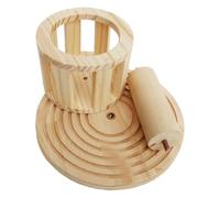 Giwnhvx Mangeoire à Foin en Bois Accessoires pour Cage à Foin Support à Foin Hamster Auge à Foin Distributeur de Nourriture