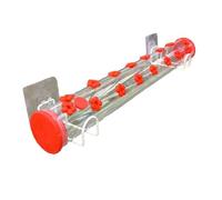 Giwnhvx Mangeoire à Oiseaux Mangeoire à Oiseaux de Fenêtre 2 Supports en Acier, avec Ports d'alimentation, Mangeoire à Oiseaux Extérieure Facile à Remplir, 55 cm