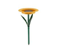 Giwnhvx Mangeoire à Oiseaux sur Pied en Forme Tournesol,Bol d'alimentation pour Bain d'oiseaux en Plein Air,Décoration Jardin Plein Air,Piquet,Cadeaux pour Observateur d'oiseaux Sauvages