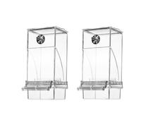 Giwnhvx Mangeoire Automatique Transparente pour Oiseaux, Mangeoire Automatique sans Gâchis pour Oiseaux, Récipient Alimentaire Transparent, Abreuvoir en Cage