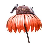 Giwnhvx Mangeoire avec Support pour Jardin Extérieur, Mangeoire à Oiseaux en Forme de Fleur
