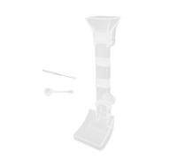 Giwnhvx Mangeoire multifonctionnelle de grande capacité pour aquarium, tube d'alimentation anti-coincement, distributeur de nourriture transparent design pour poissons