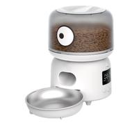 Giwnhvx Mangeoires Automatiques pour Animaux de Compagnie Tuya 2.4G Wi-FI 3L, Contrôle APP, Mangeoire pour Animaux de Compagnie pour Chiens avec Bol en Acier Inoxydable Prise UE